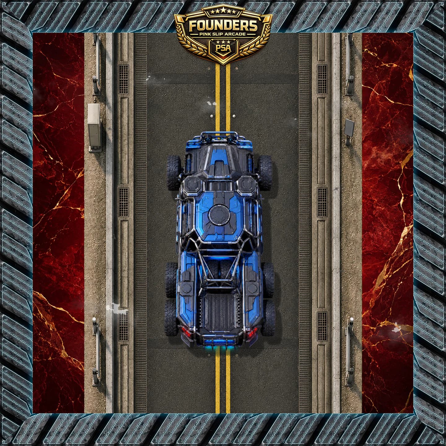 Azure Marauder, Rare Heavy · Outlaw Founders Vehicle